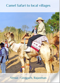 Camel Safari to local village at Geejgarh, Rajasthan